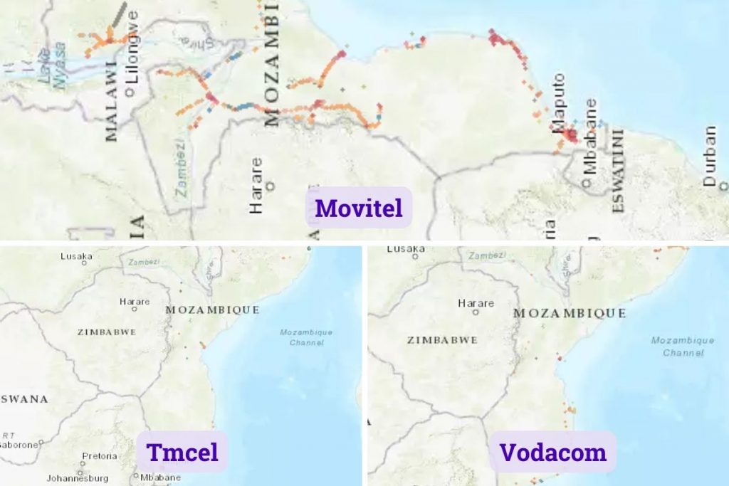 Mozambique Mobile Internet Coverage